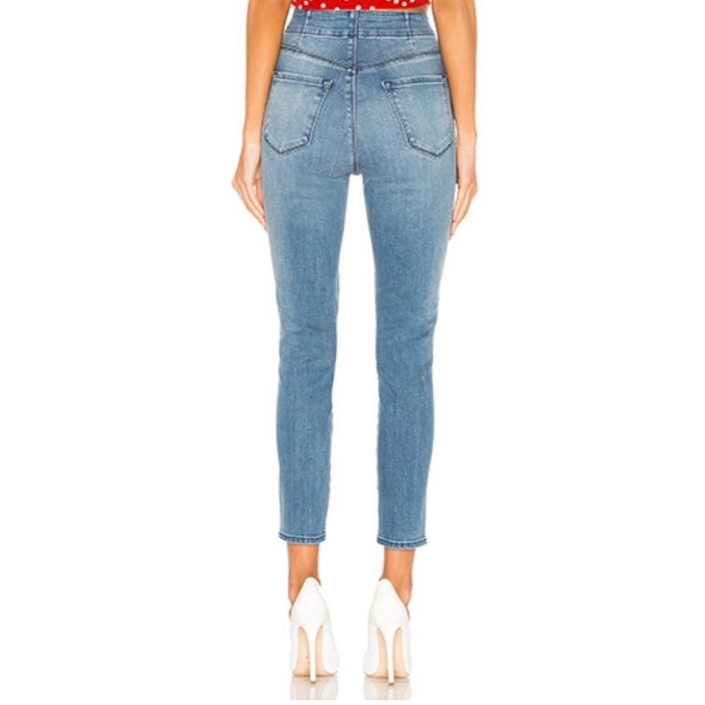 J Brand Natasha High Rise Skinny Crop Med Wash Jeans size 29,  5 Button Fly EUC - Picture 3 of 8